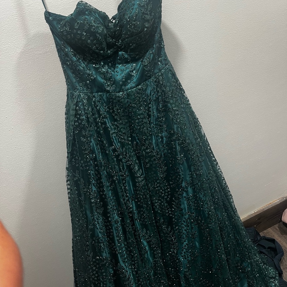 Blondie Nites Teal Sequin Dress